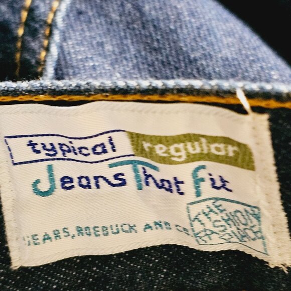 Vintage 80's Jeans That Fit Sears, Roebuck & Co., Trouser Jeans SR6324, 18 Avg - Picture 7 of 8